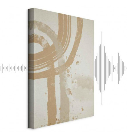 Seinapilt - Beige Minimalism (1 Part) Vertical