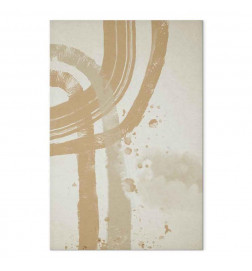 Canvas Print - Beige Minimalism (1 Part) Vertical