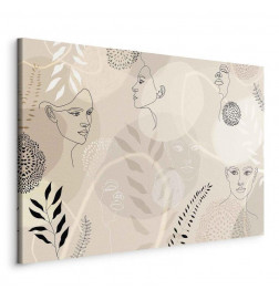Canvas Print - Feminine line art