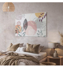 Leinwandbild - Pastel line art