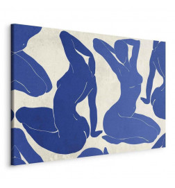 Leinwandbild - Blue femininity