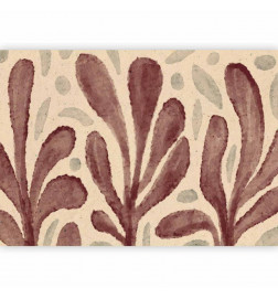 Fototapetti - Leaves and spots – large vibrant shapes inspired by Matisse