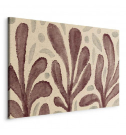 Canvas Print - Leaves and spots – large vibrant shapes inspired by Matisse