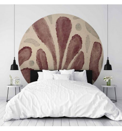 Carta da parati rotondi - Leaves and spots – large vibrant shapes inspired by Matisse