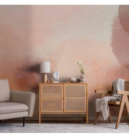 Fototapetas - In pink clouds – soft textures in peach-pink hues