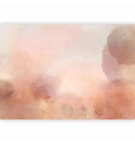 Foto tapete - In pink clouds – soft textures in peach-pink hues