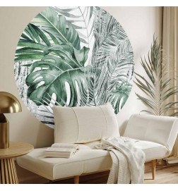 Papier Peint rond - Dense jungle