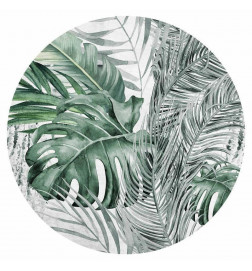 Apaļā fototapete - Dense jungle