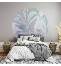Mural de parede redondo - Misty tropics