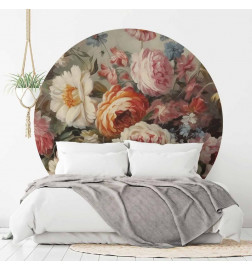 Fototapet rotund - The scent of garden flowers