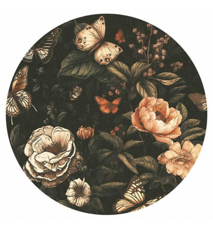 Carta da parati rotondi - Rustic garden