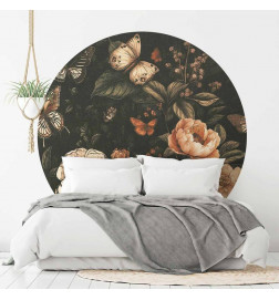 Apvalus fototapetas - Rustic garden