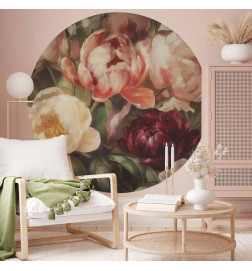 Fototapet rotund - Charismatic peonies