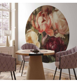 Fotomural redondo - Charismatic peonies