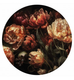 Carta da parati rotondi - Blooming tulips