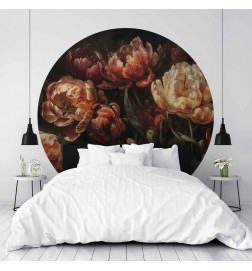 Ronde fotobehang - Blooming tulips