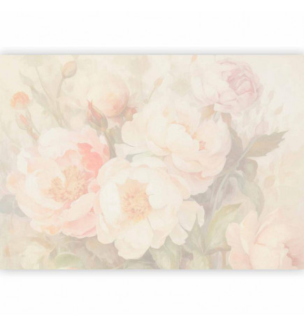 Fototapete - Peonies in the mist