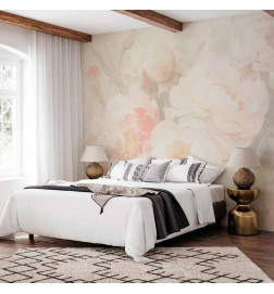 Mural de parede - Peonies in the mist