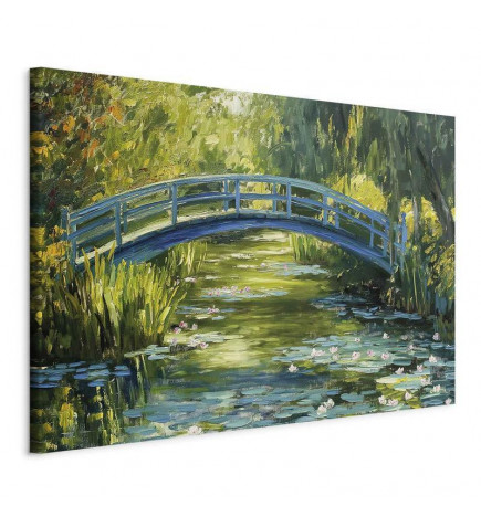 XXL-pilt - Impressionist bridge - painting of a bridge against a picturesque background
