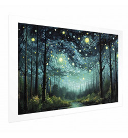 Plakatas - Starry night - a contemporary version of Van Goghs night sky