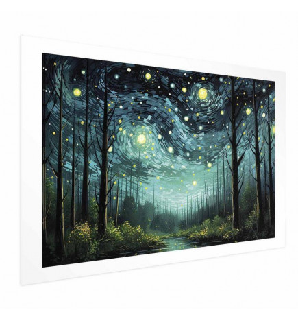 Plakāts - Starry night - a contemporary version of Van Goghs night sky