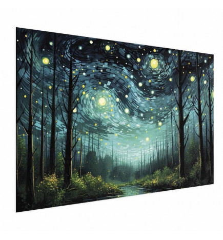 Juliste - Starry night - a contemporary version of Van Goghs night sky