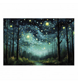 Plakat - Starry night - a contemporary version of Van Goghs night sky
