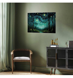 Plakat - Starry night - a contemporary version of Van Goghs night sky