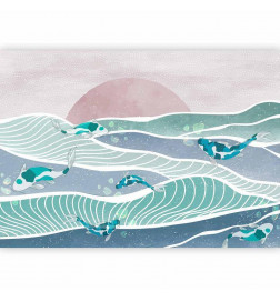 Carta da parati - Fish on the waves