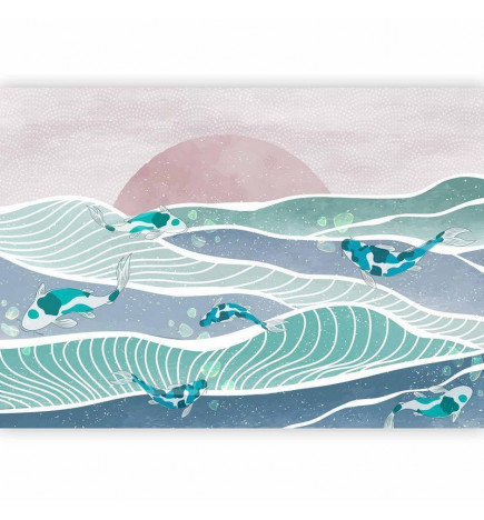 Fototapetti - Fish on the waves