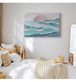 Quadro - Fish on the waves