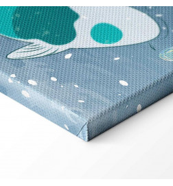 Canvas Print - Fish on the waves