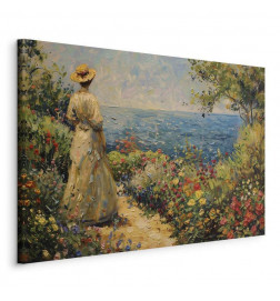 Paveikslas - Nostalgic impression - a pensive woman contemplating