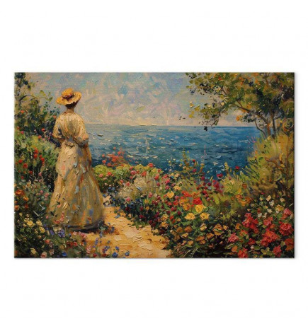 Slika - Nostalgic impression - a pensive woman contemplating