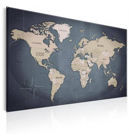 61,90 € Cuadro - World Map: Shades of Grey
