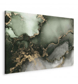 Quadro - Green watercolour - abstraction inspired by the structure of marble
