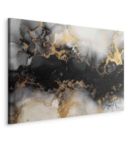 Quadro - Golden explosions – abstract pattern inspired by marble