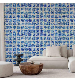 Fototapeet - Azulejos tiles – traditional Portuguese ceramic tiles