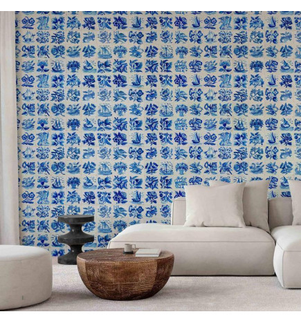 Fototapeta - Azulejos tiles – traditional Portuguese ceramic tiles