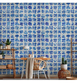 Carta da parati - Azulejos tiles – traditional Portuguese ceramic tiles