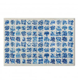 Leinwandbild - Azulejos tiles – traditional Portuguese ceramic tiles