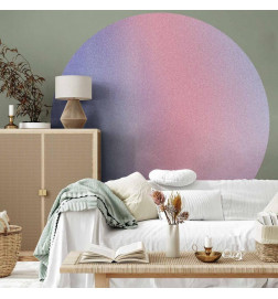 Ronde fotobehang - Rainbow gradient - a delicate multicoloured gradient reminiscent of mist