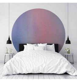Ronde fotobehang - Rainbow gradient - a delicate multicoloured gradient reminiscent of mist