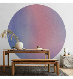 Okrogla fototapeta - Rainbow gradient - a delicate multicoloured gradient reminiscent of mist