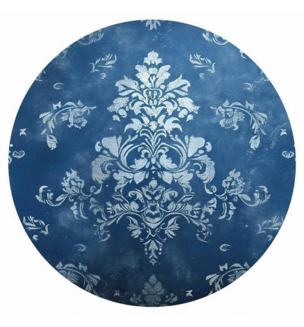 Runde Fototapete - Retro ornament in faded blues