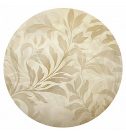 Fototapet rotund - Sand leaves and vines