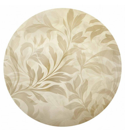 Fototapet rotund - Sand leaves and vines