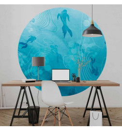 Papier Peint rond - Japanese pond