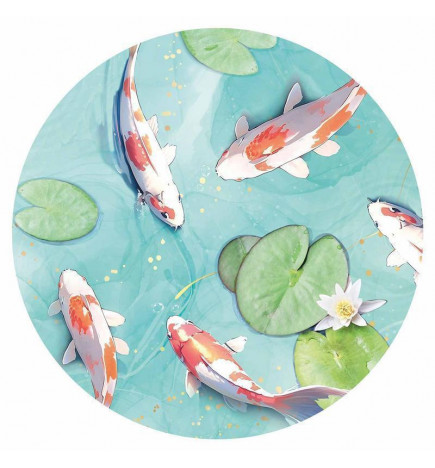 Papier Peint rond - Pond in Japan