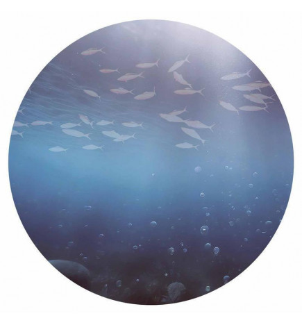 Okrogla fototapeta - Fish in the depths